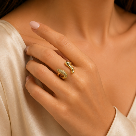 Open-Ended Gold Ring