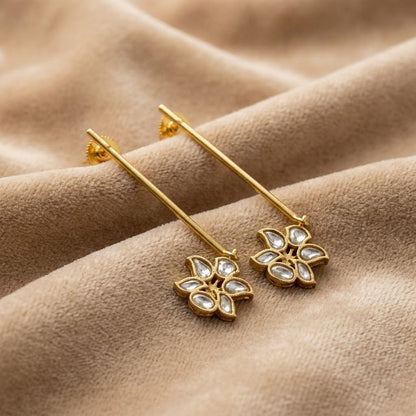 Multicolor Fuzen Lily Drop Floral Earrings
